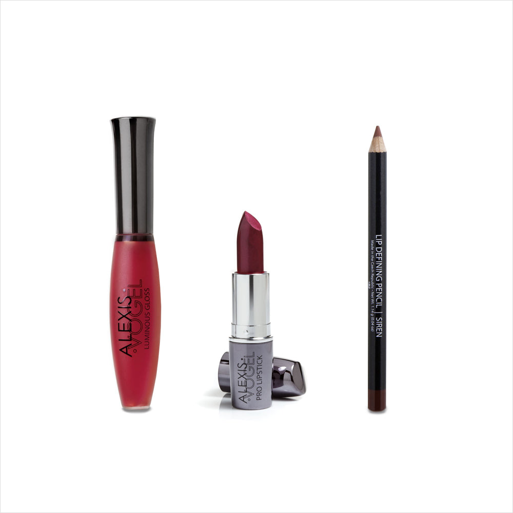 "Kiss Me Red" Lip Trio
