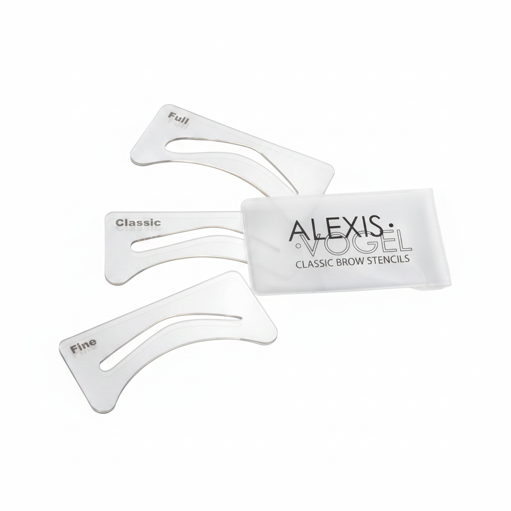 Classic Brow Stencils White Background - Square