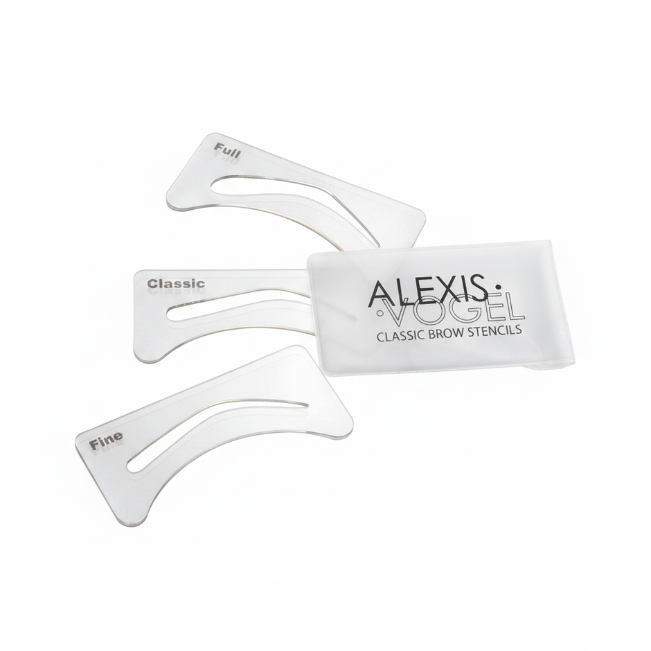 Classic Brow Stencils White Background - Square