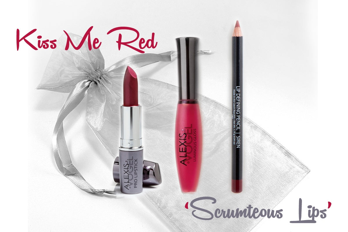 "Kiss Me Red" Lip Trio